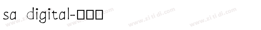 sa digital字体转换